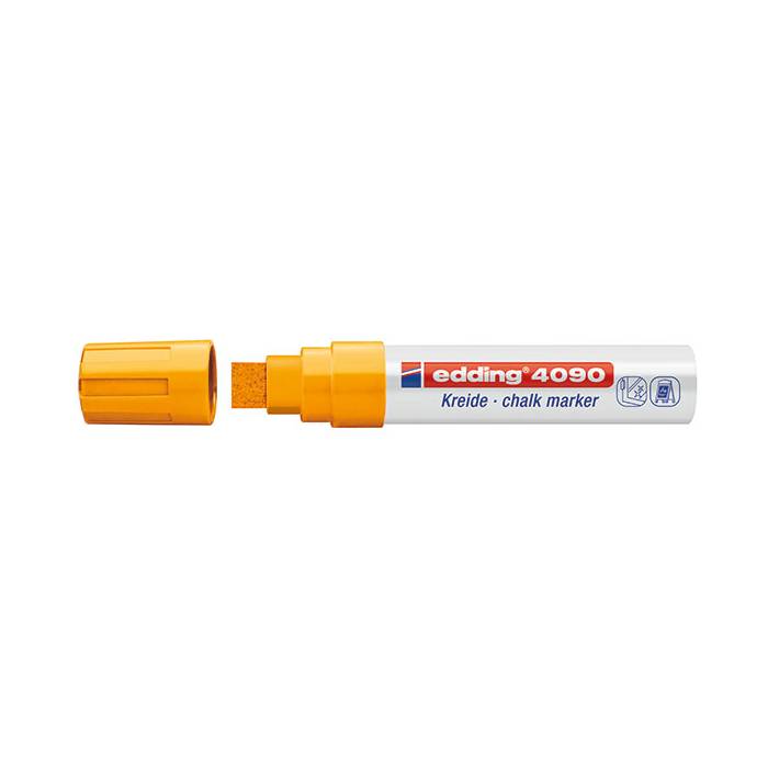 Edding 4090 Μαρκαδόρος Κιμωλίας Πορτοκαλί Νέον