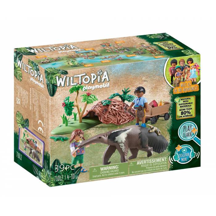 Playmobil Wiltopia 71012 Παιδιά Φροντιστές Ζώων Με Μυρμηγκοφάγο