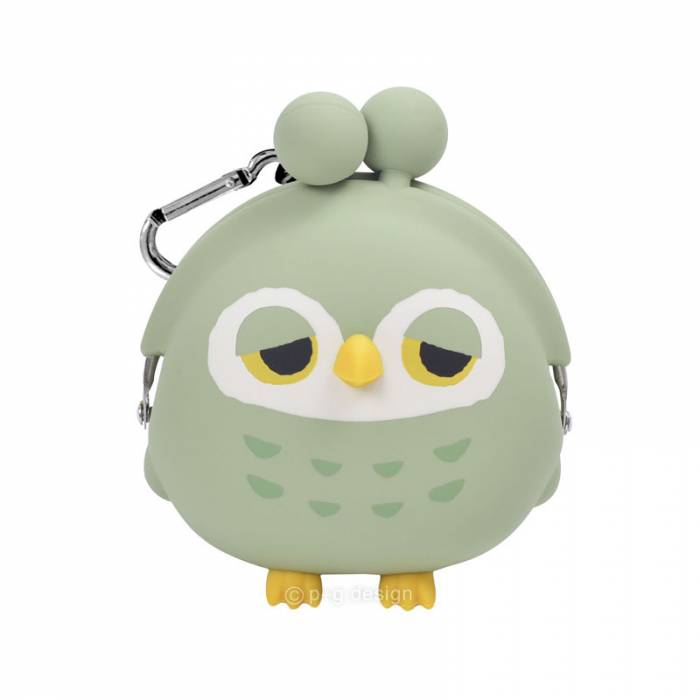 PG Design Πορτοφόλι Κουκουβάγια Από Σιλικόνη Πράσινο
