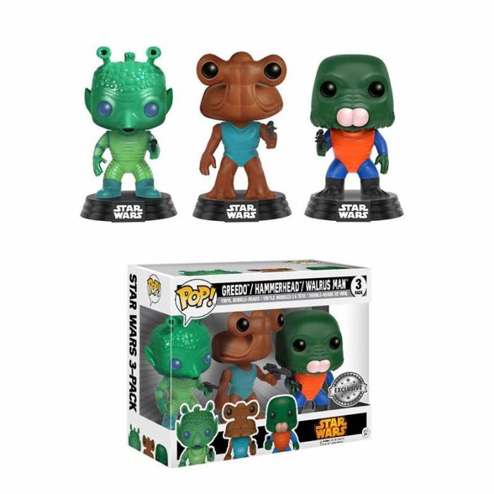 Funko Pop! Vinyl Figure Movies 3Pack - Σετ Φιγούρες Greedo Hammerhead Walrus Man (Star Wars)