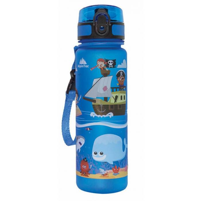 AlpinTec Πλαστικό Παγούρι Pirates Μπλε 500ml