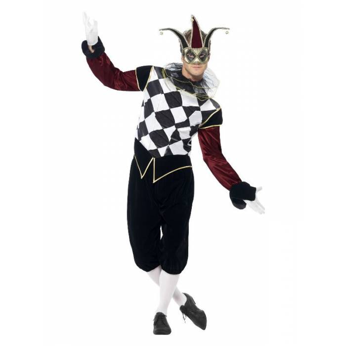 Fun Fashion Στολή Αποκριάς Gothic Venetial Harlequin Ανδρική