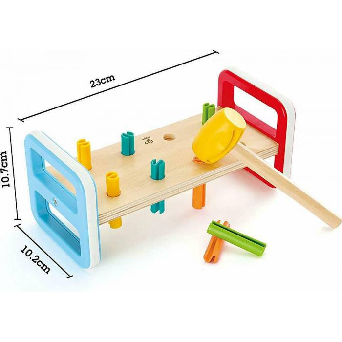Hape Early Explorer First Pounder O Πρώτος Μου Διασκεδαστικός Κοπανιστής Με Σφήνες Και Σφυρί E0506B