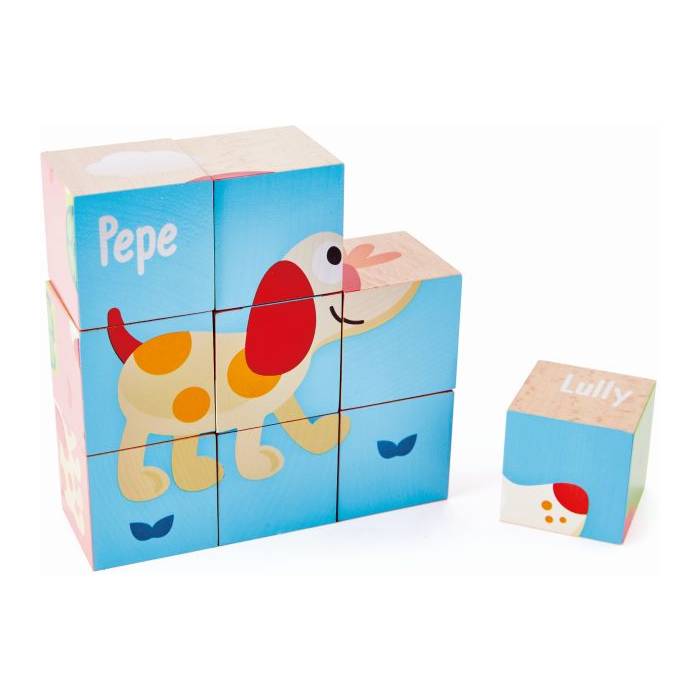 Hape Friendship Puzzle Blocks Ο Πέπε Και Οι Φίλοι Του Σχηματίζουν Έξι Διαφορετικές Εικόνες E0452A