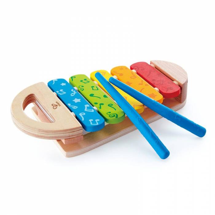 Hape Early Melodies New Rainbow Xylophone Πολύχρωμο Ξυλόφωνο E0606