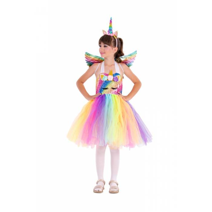 Fun Fashion Στολή Αποκριάς Unicorn Παιδική Για Κορίτσια