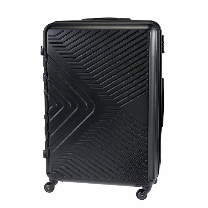 Polo Βαλίτσα Ταξιδίου Trolley Oslo Luggage Hard Shell Black 90lt 9-09-012-2000