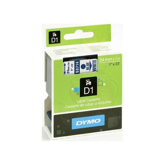 Dymo Κασέτα Ετικετογράφου D1 53714 24mmX7m Blue On White