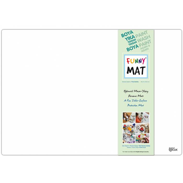 Akademi Funny Mat Σουπλά Επιφάνεια Ζωγραφικής Κενό 48x33.5cm