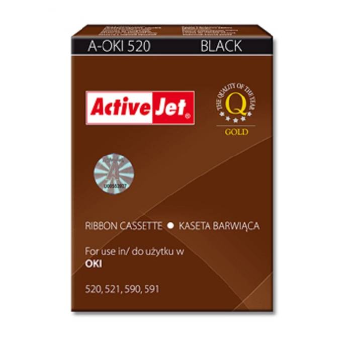 Activejet Συμβατή Μελανοταινία OKI A-OKI520 9002315 Black