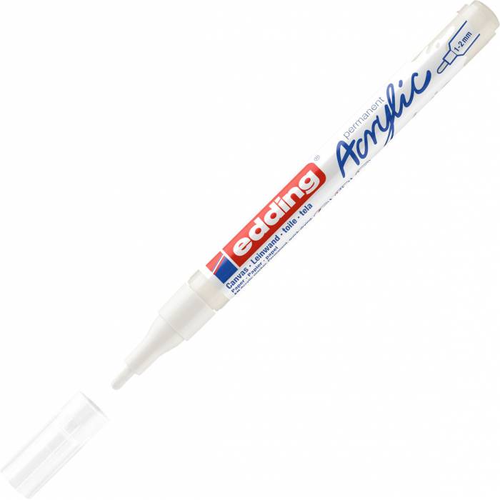 Edding 5300 Μαρκαδόρος Ακρυλικός Acrylic Marker Fine White