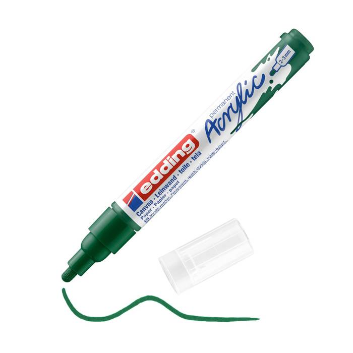 Edding 5100 Μαρκαδόρος Ακρυλικός Acrylic Marker Medium Moss Green