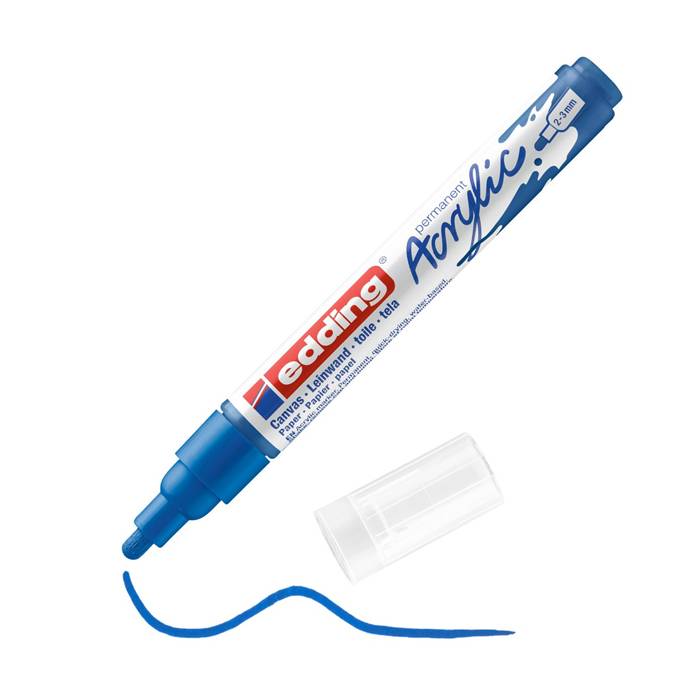 Edding 5100 Μαρκαδόρος Ακρυλικός Acrylic Marker Medium Gentian Blue