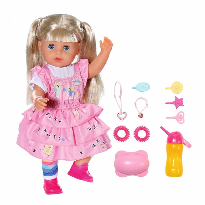 Zapf Κούκλα Baby Born Little Sister Απαλό Δέρμα 36cm
