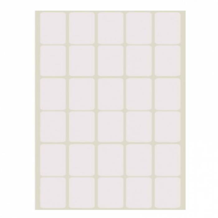 Sticki Ετικέτες Αυτοκόλλητες 40Φ. Λευκές 19x24mm (30 Στο Φύλλο)