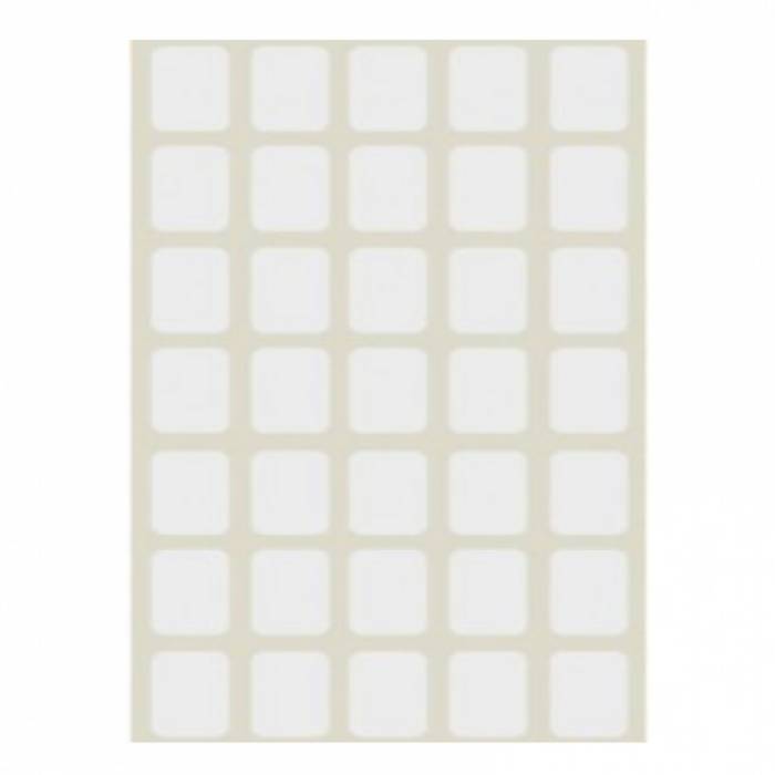 Sticki Ετικέτες Αυτοκόλλητες 40Φ. Λευκές 18x20mm (35 Στο Φύλλο)