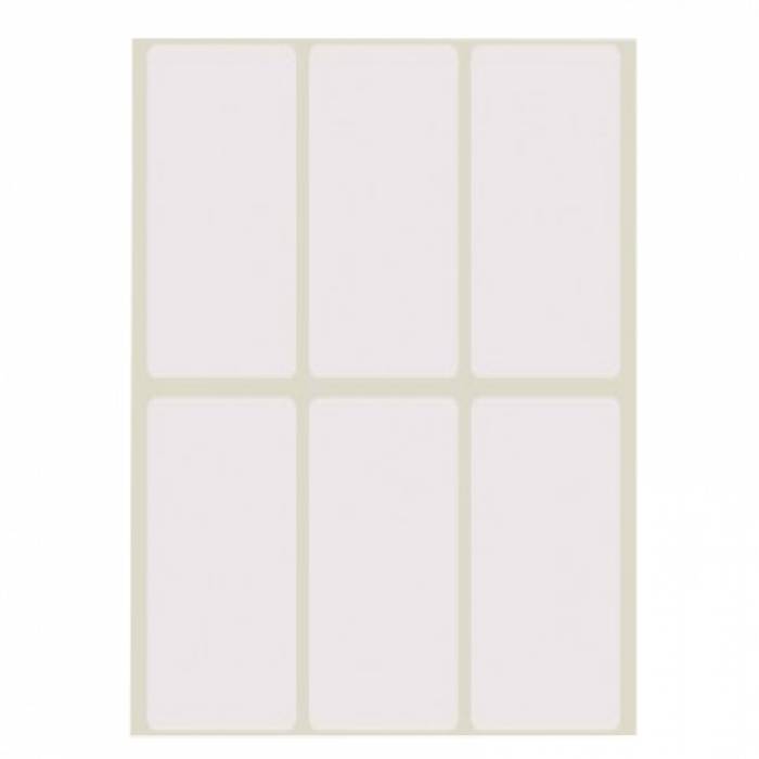 Sticki Ετικέτες Αυτοκόλλητες 40Φ. Λευκές 70x32mm (6 Στο Φύλλο)