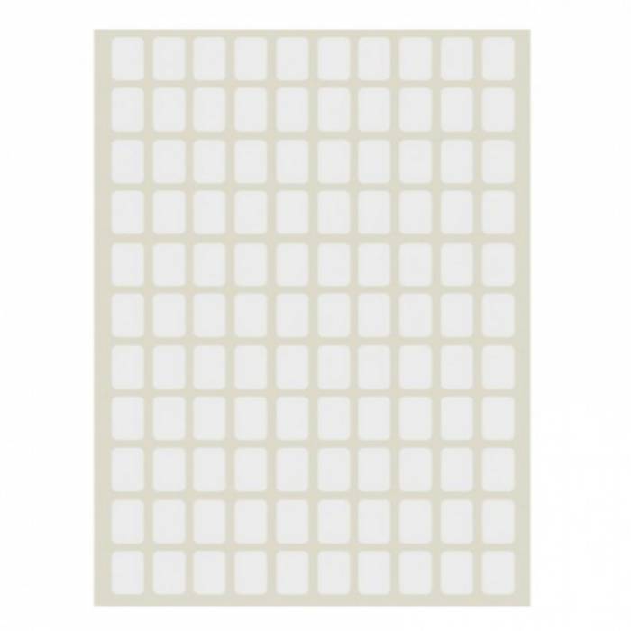 Sticki Ετικέτες Αυτοκόλλητες 40Φ. Λευκές 8x12mm (110 Στο Φύλλο)