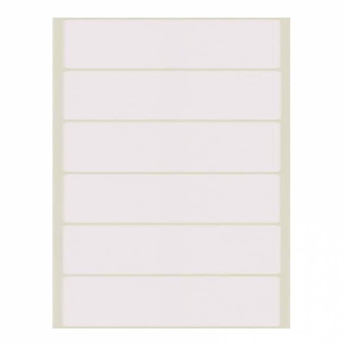 Sticki Ετικέτες Αυτοκόλλητες 40Φ. Λευκές 100x23mm (6 Στο Φύλλο)