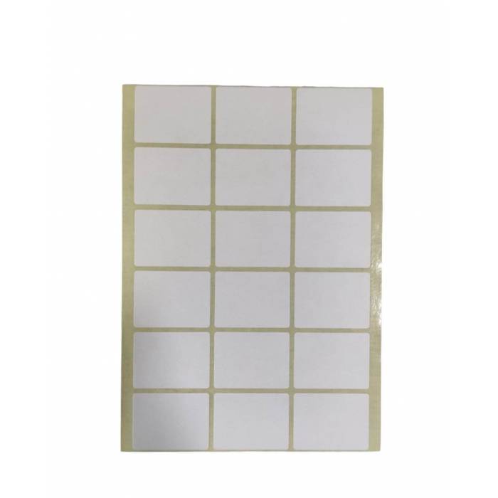 Sticki Ετικέτες Αυτοκόλλητες 40Φ. Λευκές 32x24mm (18 Στο Φύλλο)