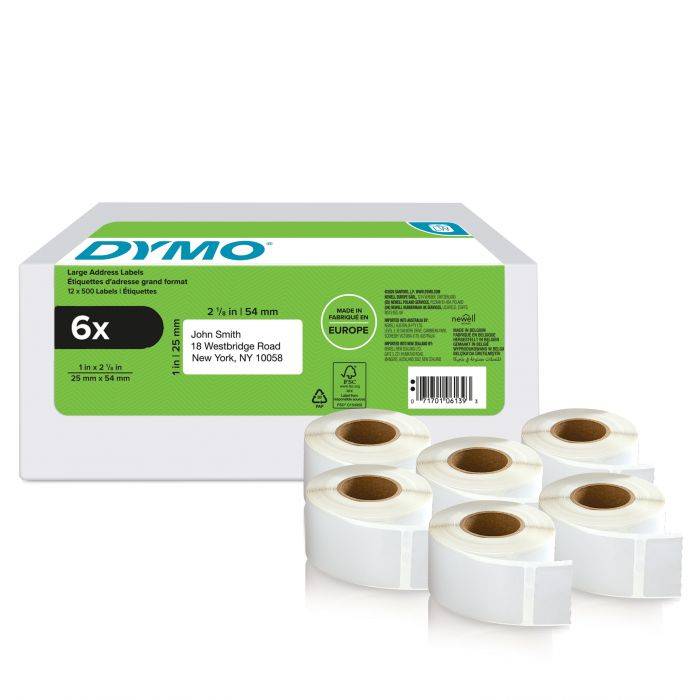 Dymo Ετικέτες 2177564 LW Return Address Labels 54x24mm 6 Rolls