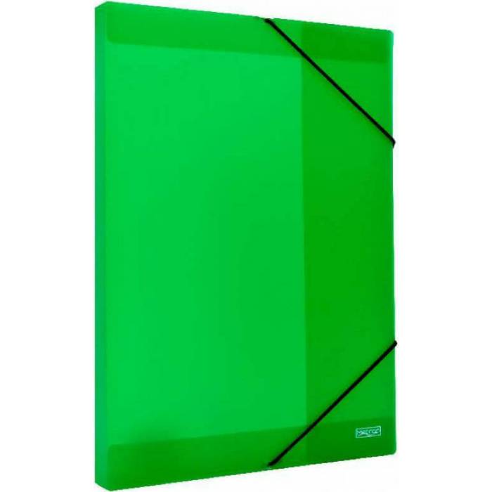 Metron Κουτί Αρχείου Με Λάστιχο 25x35x3cm Πλαστικό Διάφανο Πράσινο
