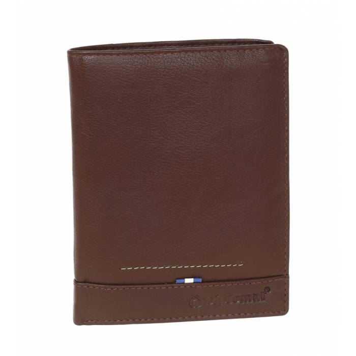 Diplomat Πορτοφόλι Δερμάτινο The Blue Collection MN114 Με RFID Καφέ