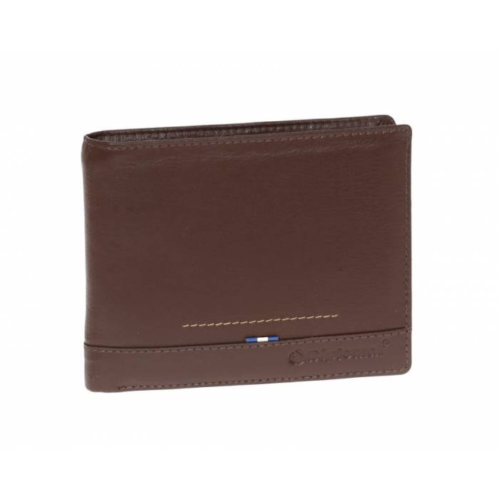 Diplomat Πορτοφόλι Δερμάτινο The Blue Collection MN111 Με RFID Καφέ
