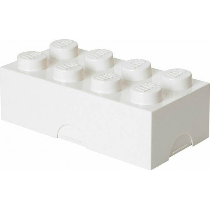 Lego Merchandise Κουτί Αποθήκευσης Ορθογώνιο Classic 8 Stud Άσπρο 20x10x7,5cm 40231735