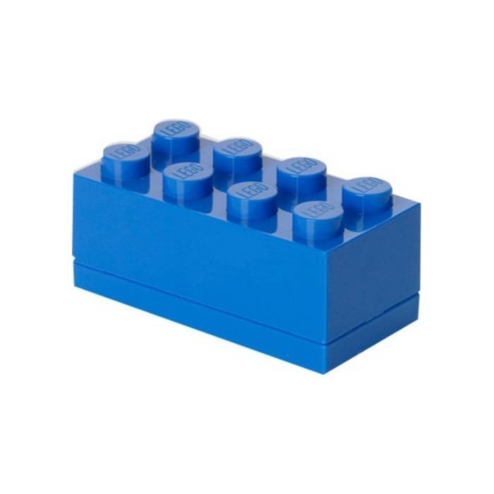 Lego Merchandise Κουτί Αποθήκευσης Ορθογώνιο Mini 8 Stud Μπλε 9.2x4.6x4.3cm 40121731