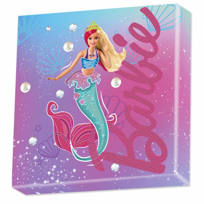 Diamond Dotz Box Καμβάς Barbie Mermaid 28x28cm