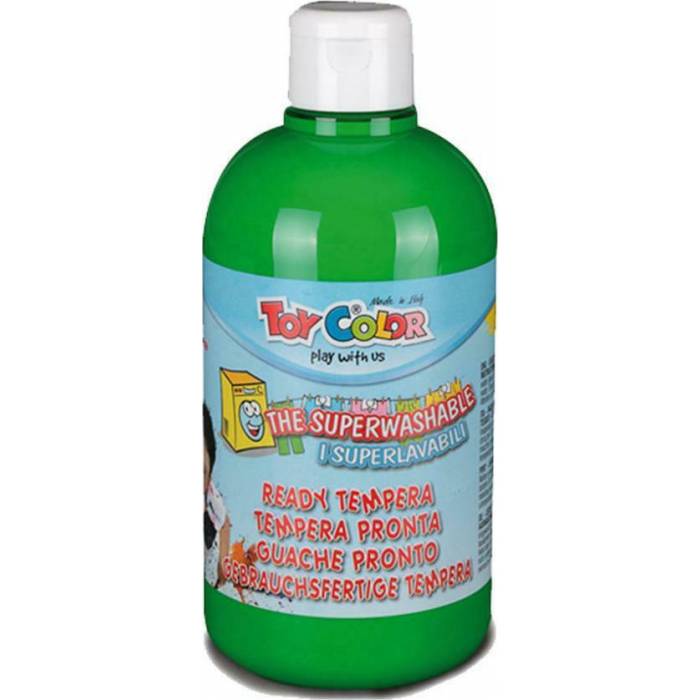 Toy Color Τέμπερα Δοχείο Brilliant Green 500 ml