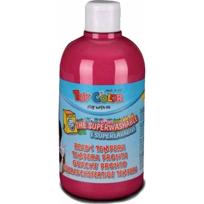 Toy Color Τέμπερα Δοχείο Carmine Red 500 ml