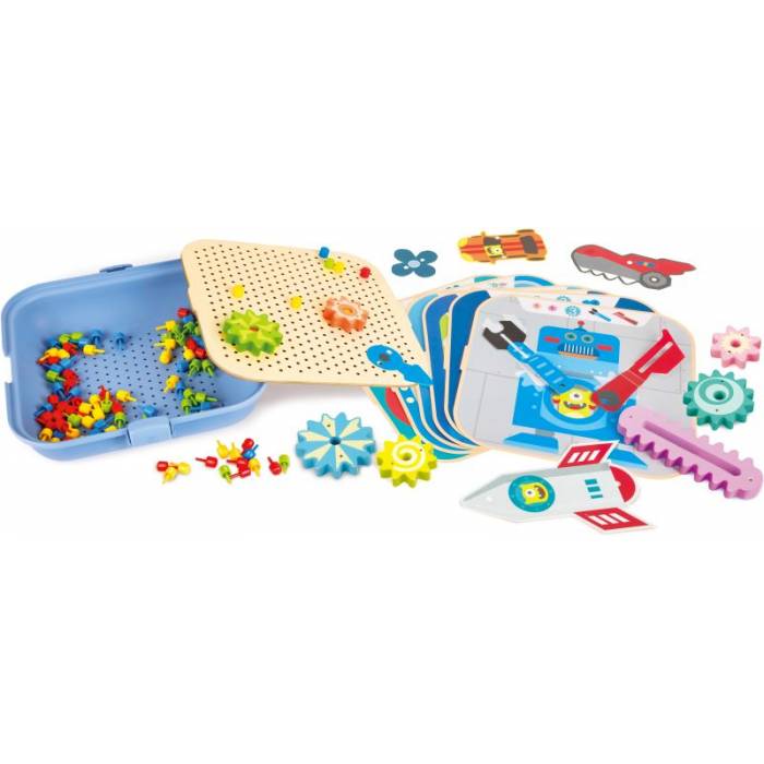 Hape Early Explorer Ξύλινο Σετ Cogworks Experimental E1065A