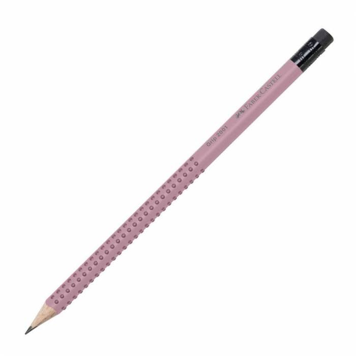 Faber Castell Μολύβι Grip 2001 Με Γόμα Pink Shadow 2=B 217237