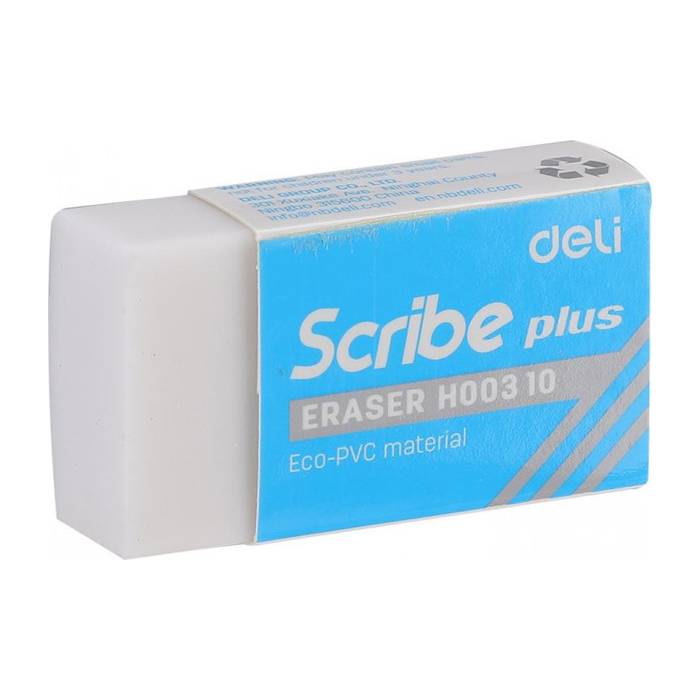 Deli Γόμα Λευκή Scribe Plus