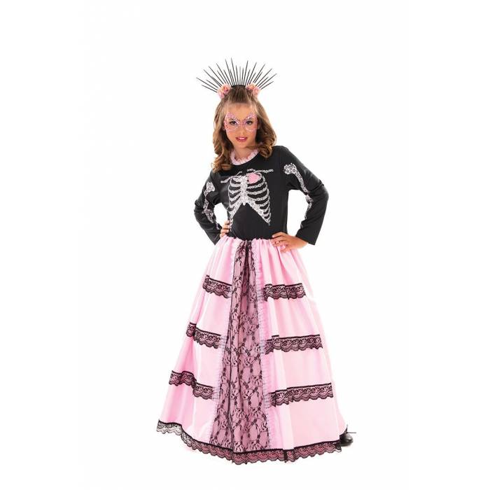 Fun Fashion Στολή Αποκριάς Day Of The Dead Παιδική Για Κορίτσια