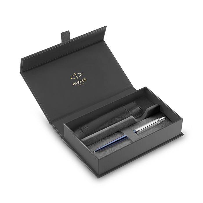 Parker Set Κασετίνα Δώρου Στυλό Jotter Core Royal Blue CT Ballpoint Με Θήκη Black Pouch