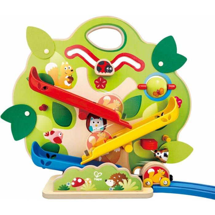 Hape Railway Ξύλινο Nutty Squirrel Toddler Τρενάκι Set E3821A