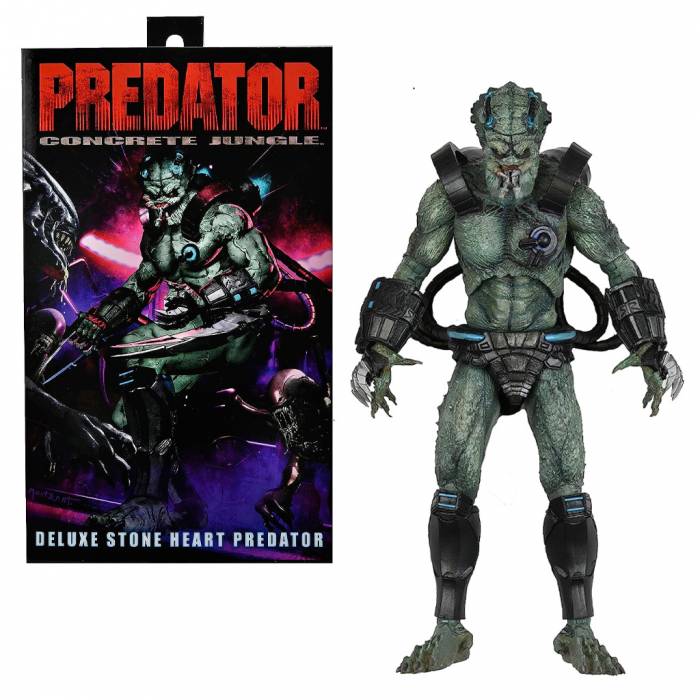 NECA Φιγούρα Deluxe Concrete Jungle Stone Heart (Predator)