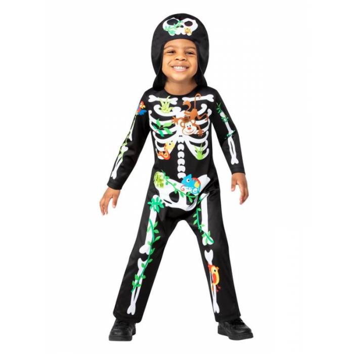 Fun Fashion Στολή Αποκριάς Jungle Skeleton Παιδική Για Αγόρια