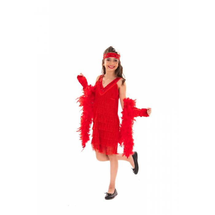 Fun Fashion Στολή Αποκριάς Τσάρλεστον Κόκκινο Παιδική Για Κορίτσια
