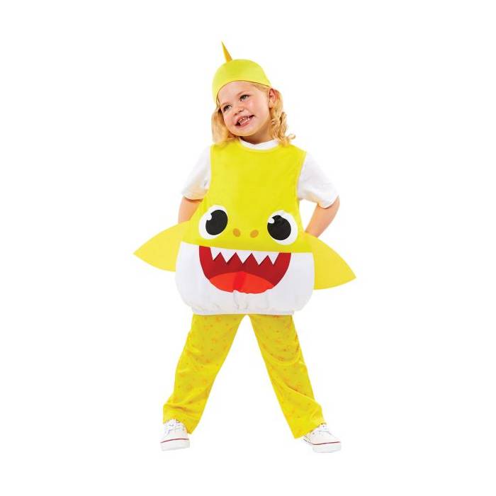 Fun Fashion Στολή Αποκριάς Baby Shark Yellow Baby Παιδική Για Κορίτσια
