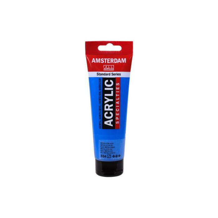 Royal Talens Ακρυλικό Χρώμα Amsterdam Standard 834 Metallic Blue 120ml