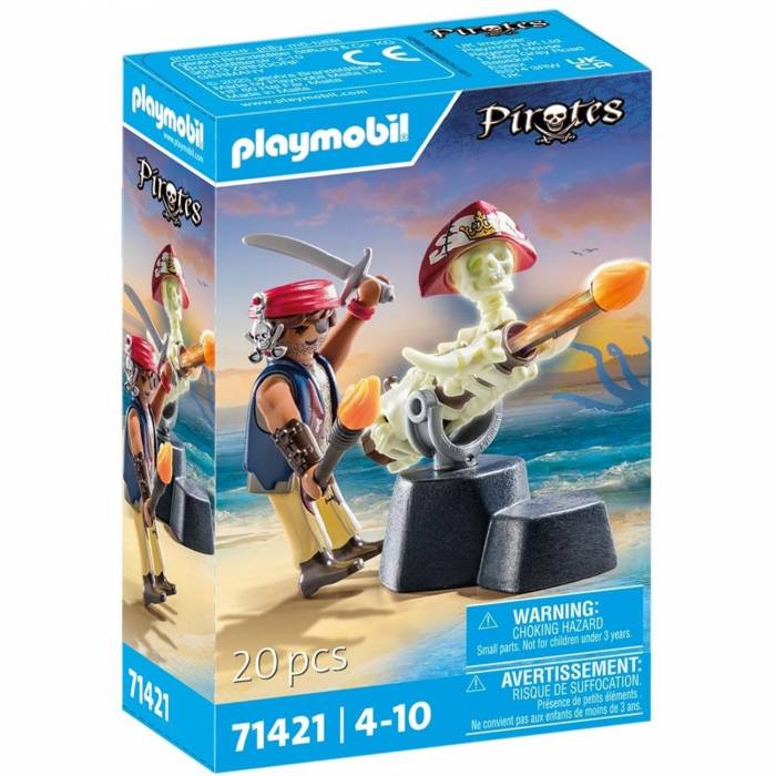 Playmobil Pirates 71421 Πειρατής Με Κανόνι