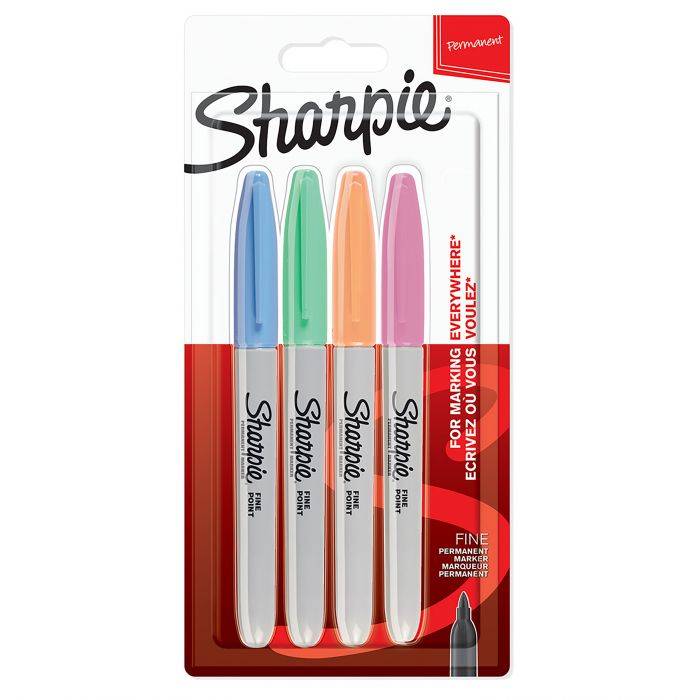 Sharpie Μαρκαδόροι Ζωγραφικής Pastel Markers Fine 0.9mm Blister 4 Τεμ.