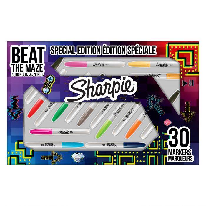 Sharpie Μαρκαδόροι Ζωγραφικής Maze Markers Fine 0.9mm Pack 30 Τεμ.