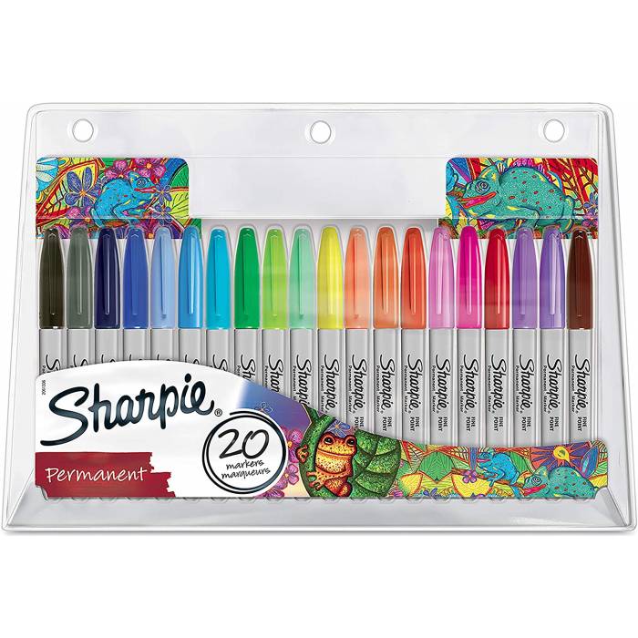 Sharpie Μαρκαδόροι Ζωγραφικής Permanent Markers Fine 0.9mm Blister 20 Τεμ.