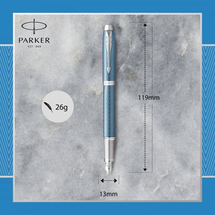 PARKER Ι.Μ. PRM BLUE GREY CT FPen F