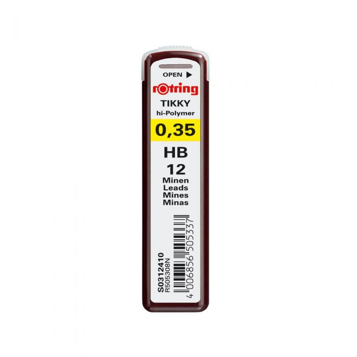ROTRING MECH.PENCIL LEADS 0.35 ΗΒ Box10